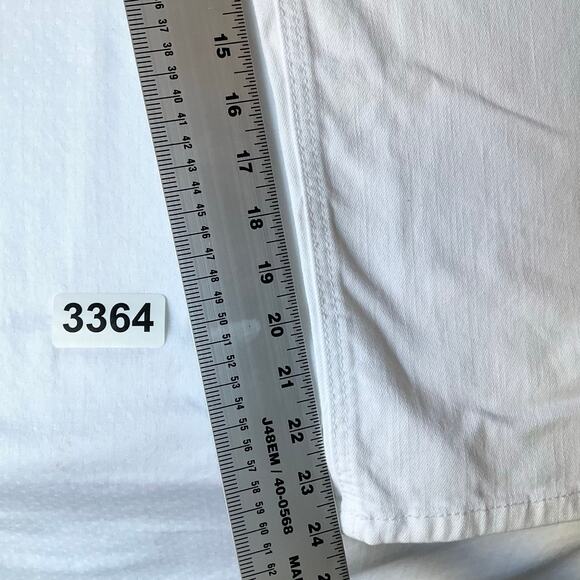 Lane Bryant Crop Genius Fit Women Denim Straight Leg Jeans size 20, White - Picture 4 of 12